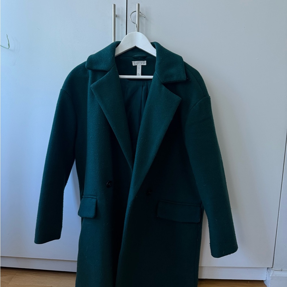 Leith Forest Green Trench Coat